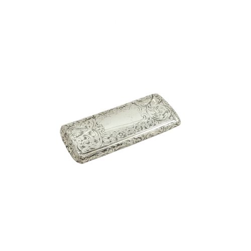 Antique Victorian Sterling Silver Snuff Box 1854