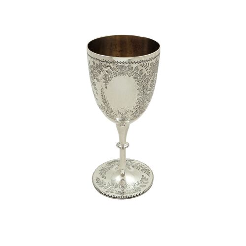 Antique Victorian Sterling Silver Goblet 1878