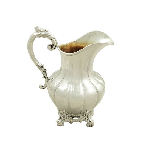 Antique Victorian Sterling Silver Jug 1885