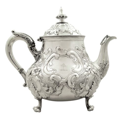 Antique Victorian Sterling Silver Teapot 1869