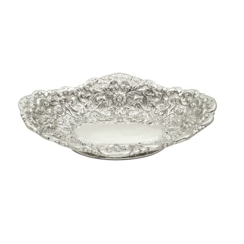 Antique Victorian Sterling Silver Dish 1886