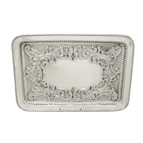 Antique Victorian Sterling Silver Dressing Tray 1899