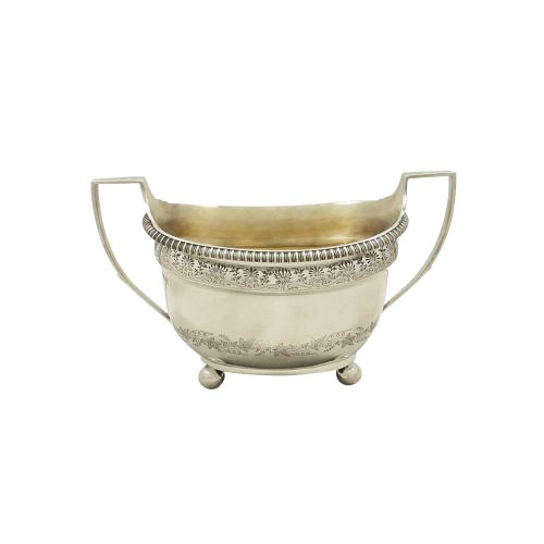 Antique Georgian Sterling Silver 2 Handle Bowl 1808