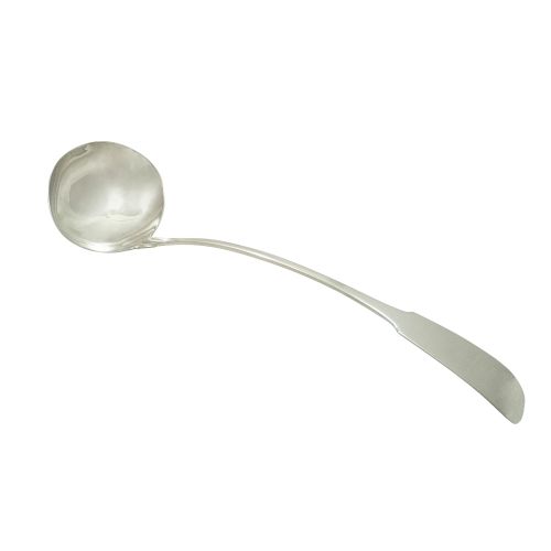 Antique Irish Sterling Silver Soup Ladle - Dublin 1818
