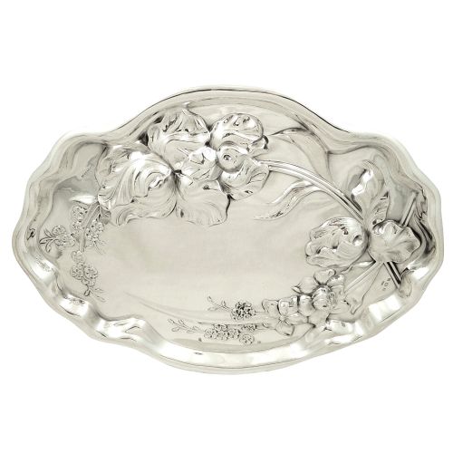 Antique Art Nouveau Sterling Silver Dressing Tray 1911