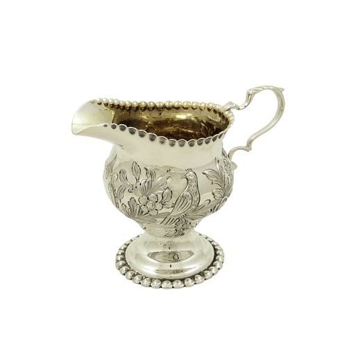 Antique Sterling Silver 'Bird' Jug - 1911
