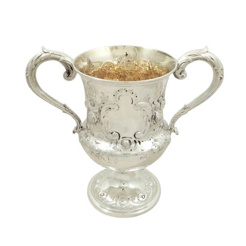 Antique Victorian Sterling Silver Trophy Cup 1860