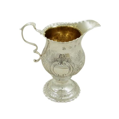 Antique Georgian Sterling Silver Cream Jug 1781