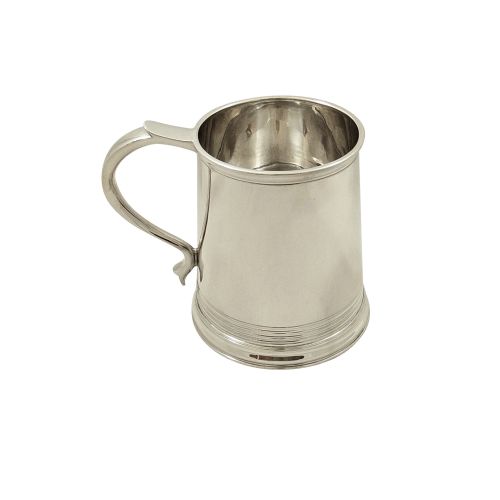 Heavy Antique Sterling Silver Pint Mug / Tankard - Mappin & Webb 1935