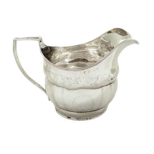 Antique Irish Georgian Sterling Silver Jug - Dublin 1803