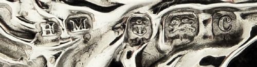 fig 1. Antique Edwardian Sterling Silver 11 1/2