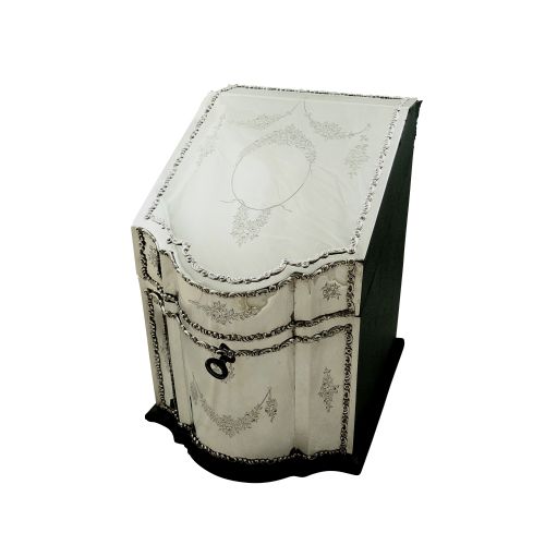 Antique Edwardian Sterling Silver Desk Top Stationary Box 1904