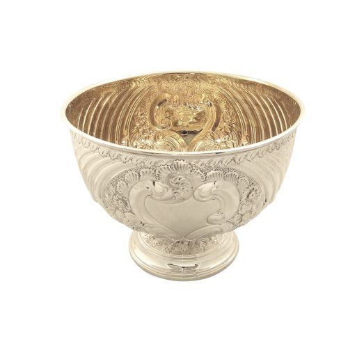 Antique Victorian Sterling Silver 8 1/4" Bowl on Pedestal Base 1898