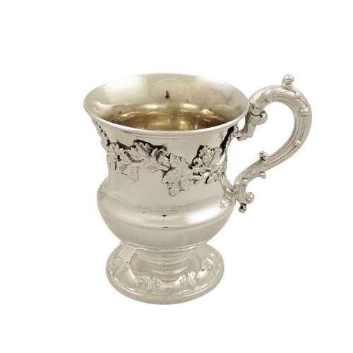 Antique William IV Sterling Silver Christening Mug 1833