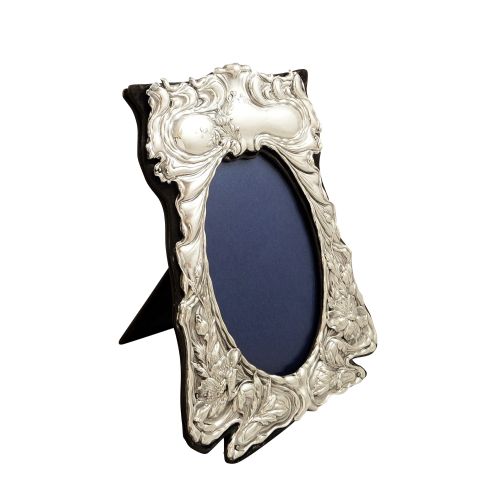 Antique Art Nouveau Sterling Silver Photo Frame 1901
