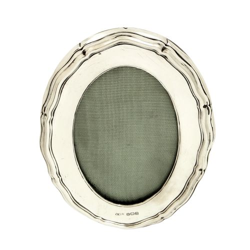 Antique Sterling Silver 4 1/2" Oval Photo Frame 1915