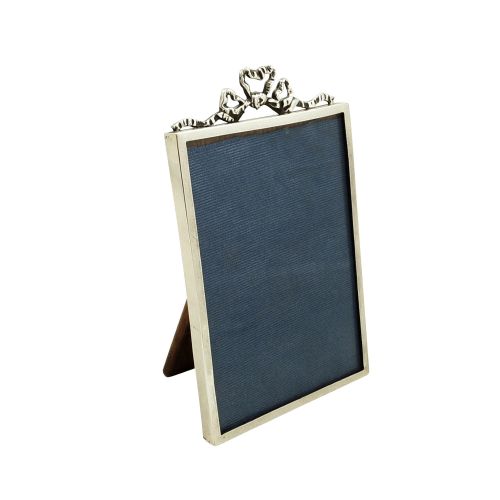 Antique Sterling Silver 'Bow / Ribbon' Photo Frame 1914