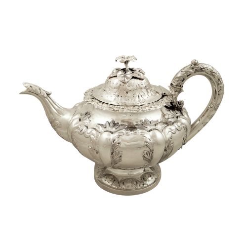 Antique Victorian Sterling Silver Teapot 1844