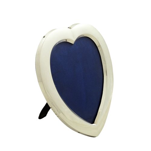 Antique Victorian Sterling Silver 7" Heart Photo Frame 1895