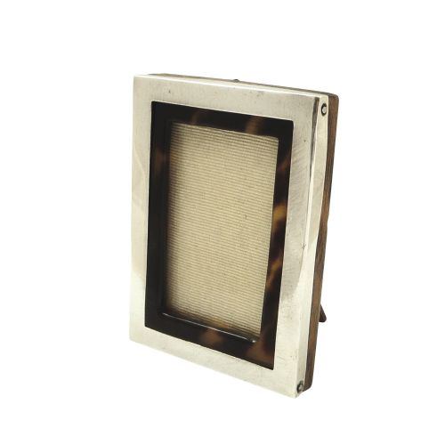 Antique Sterling Silver & Tortoiseshell Photo Frame 1915