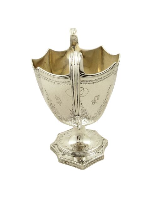 fig 1. Antique Edwardian Sterling Silver Sugar Bowl 1901