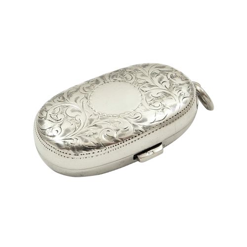 Antique Sterling Silver Double Sovereign Case 1915