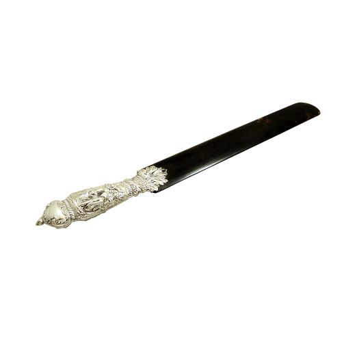 Antique Edwardian Sterling Silver & Tortoiseshell Page Tuner 1904