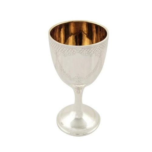Antique Hallmarked Sterling Silver Wine Goblet 1915