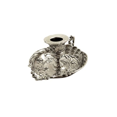 Antique Victorian Sterling Silver Chamberstick 1898