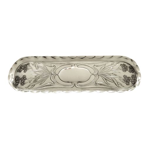 Antique Art Nouveau Sterling Silver Pin Tray 1904