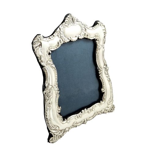 Antique Edwardian Sterling Silver 8" Photo Frame 1902