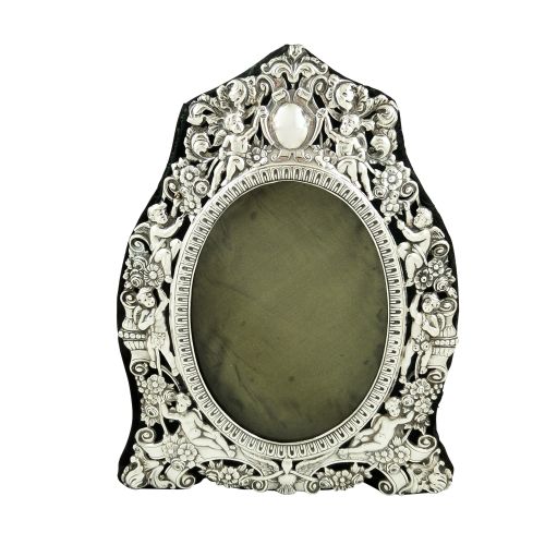 Antique Victorian Sterling Silver 9" Photo Frame 1898