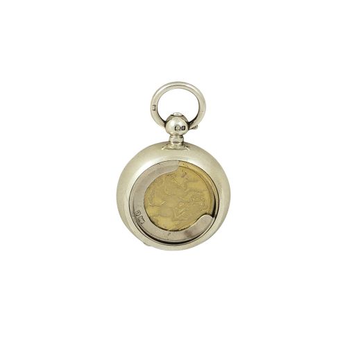 Antique Edwardian Sterling Silver Sovereign Case 1904