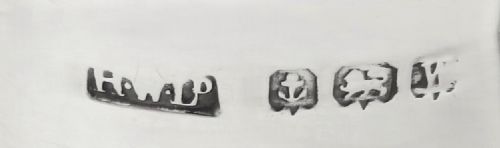 fig 1. Set of 6 Antique George V Sterling Silver Napkin Rings in Case 1920/21