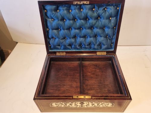 REGENCY ROSEWOOD DOCUMENT OR COLLECTOR'S BOX IN BEAUTIFUL ORIGINAL CONDITION - ADDITIONAL PHOTO 5