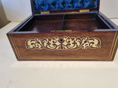 REGENCY ROSEWOOD DOCUMENT OR COLLECTOR'S BOX IN BEAUTIFUL ORIGINAL CONDITION - ADDITIONAL PHOTO 7