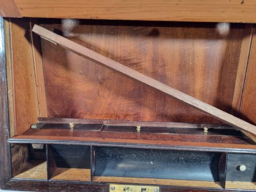 REGENCY ROSEWOOD AND BRASS BOUND WRITING BOX 36CM C 1830 - ADDITIONAL PHOTO 8
