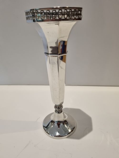 Antique Silver Vase 9" Birmingham 1915