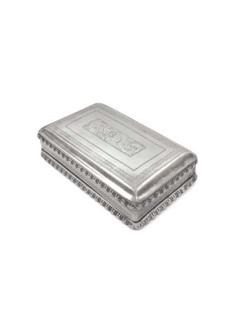 ANTIQUE GEORGIAN STERLING SILVER SNUFF BOX 1823 - ADDITIONAL PHOTO 4