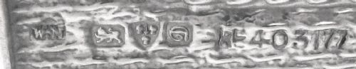 fig 1. Antique Art Nouveau Sterling Silver Photo Frame 1904