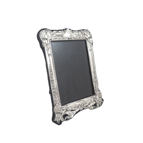ANTIQUE ART NOUVEAU STERLING SILVER 8 PHOTO FRAME 1903