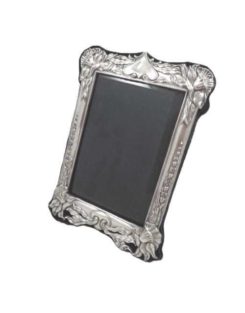 ANTIQUE ART NOUVEAU STERLING SILVER 8 PHOTO FRAME 1903 - ADDITIONAL PHOTO 3