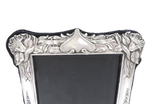 ANTIQUE ART NOUVEAU STERLING SILVER 8 PHOTO FRAME 1903 - ADDITIONAL PHOTO 5
