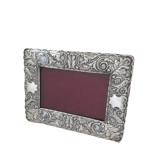 ANTIQUE EDWARDIAN STERLING SILVER LANDSCAPE PHOTO FRAME 1901 - ADDITIONAL PHOTO 7