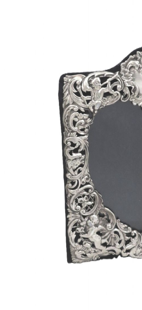 ANTIQUE VICTORIAN STERLING SILVER 'HEART' PHOTO FRAME 1899 - ADDITIONAL PHOTO 7