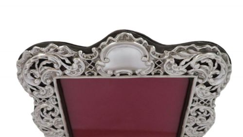 ANTIQUE VICTORIAN STERLING SILVER 8 PHOTO FRAME 1897 - ADDITIONAL PHOTO 2