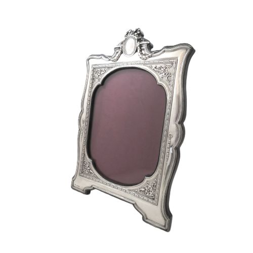 LARGE ANTIQUE EDWARDIAN STERLING SILVER 12 PHOTO FRAME 1909