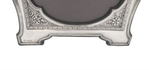 LARGE ANTIQUE EDWARDIAN STERLING SILVER 12 PHOTO FRAME 1909 - ADDITIONAL PHOTO 2