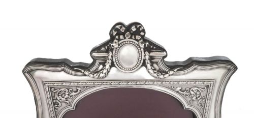 LARGE ANTIQUE EDWARDIAN STERLING SILVER 12 PHOTO FRAME 1909 - ADDITIONAL PHOTO 5