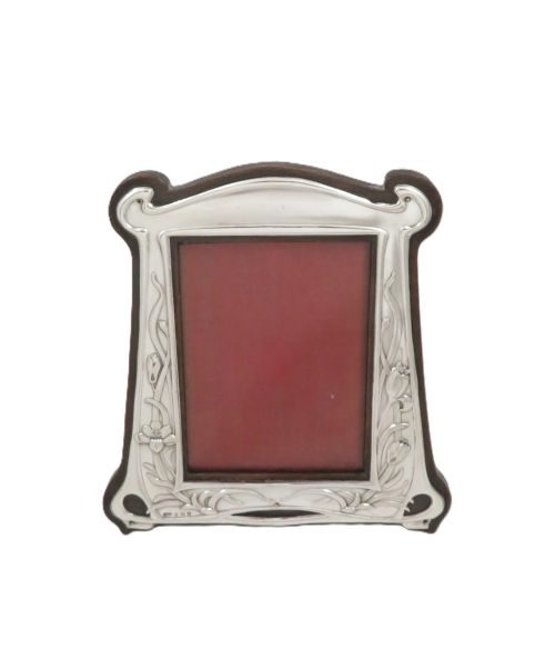ANTIQUE ART NOUVEAU STERLING SILVER 7 34 PHOTO FRAME 1906 - ADDITIONAL PHOTO 8